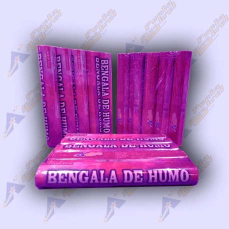 Bengala Humo De Cancha Fumigeno X5 (Fucsia)