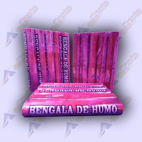 Bengala Humo De Cancha Fumigeno X5 (Rosa)