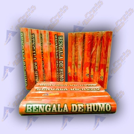 Bengala Humo De Cancha Fumigeno X5 (Naranja)